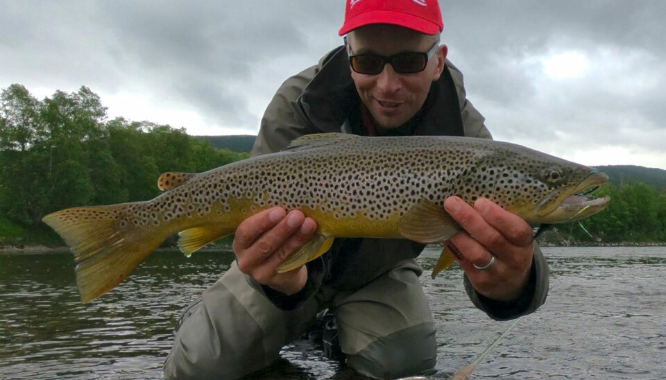 Kvennan Fly Fishing is also home to some proper trout. This was caught by Bernd Ziesche on a streamer.