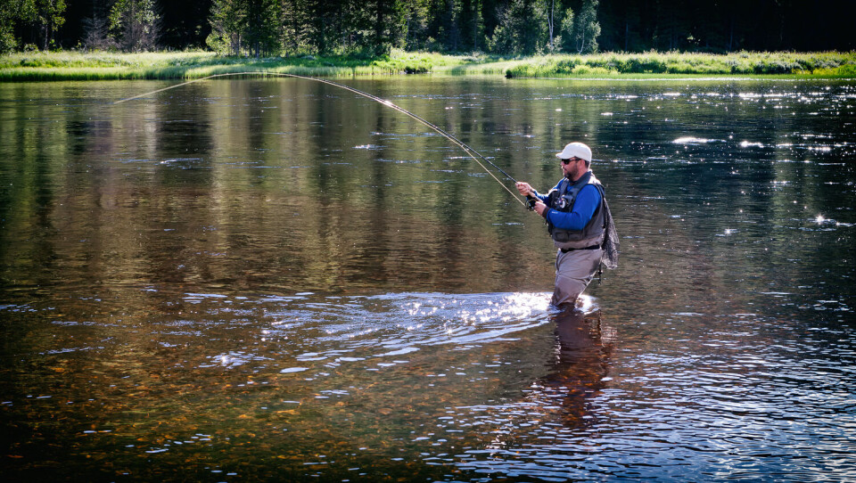 Fish on! Foto: Kjell Rakkenes. www.rakkenes.com