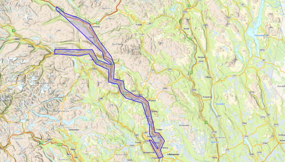 Lågen Fishing River in Gudbrandsdalen valley